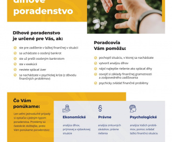 Oznamy / Pomáhame dlžníkom - foto