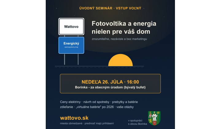  Seminár o fotovoltike a energii nielen pre domácnosti